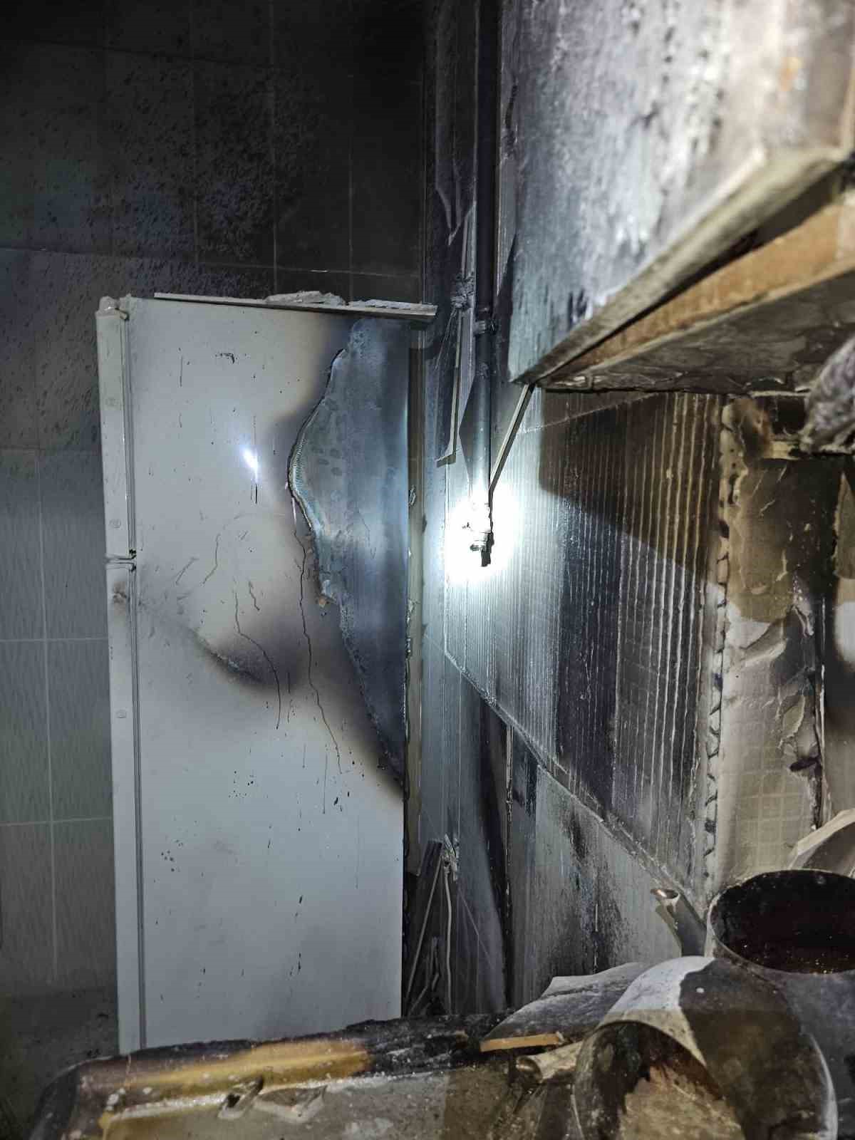 Kovancılar’da korkutan yangın
