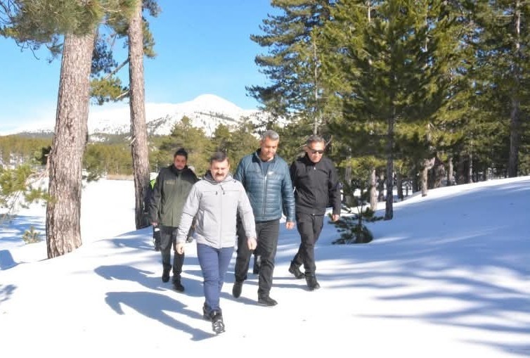 Köyceğiz Gökçeova Göleti dondu
