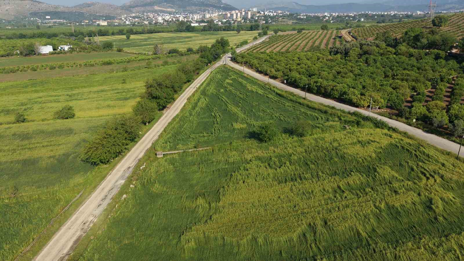 Kozan’da selin izleri havadan görüntülendi
