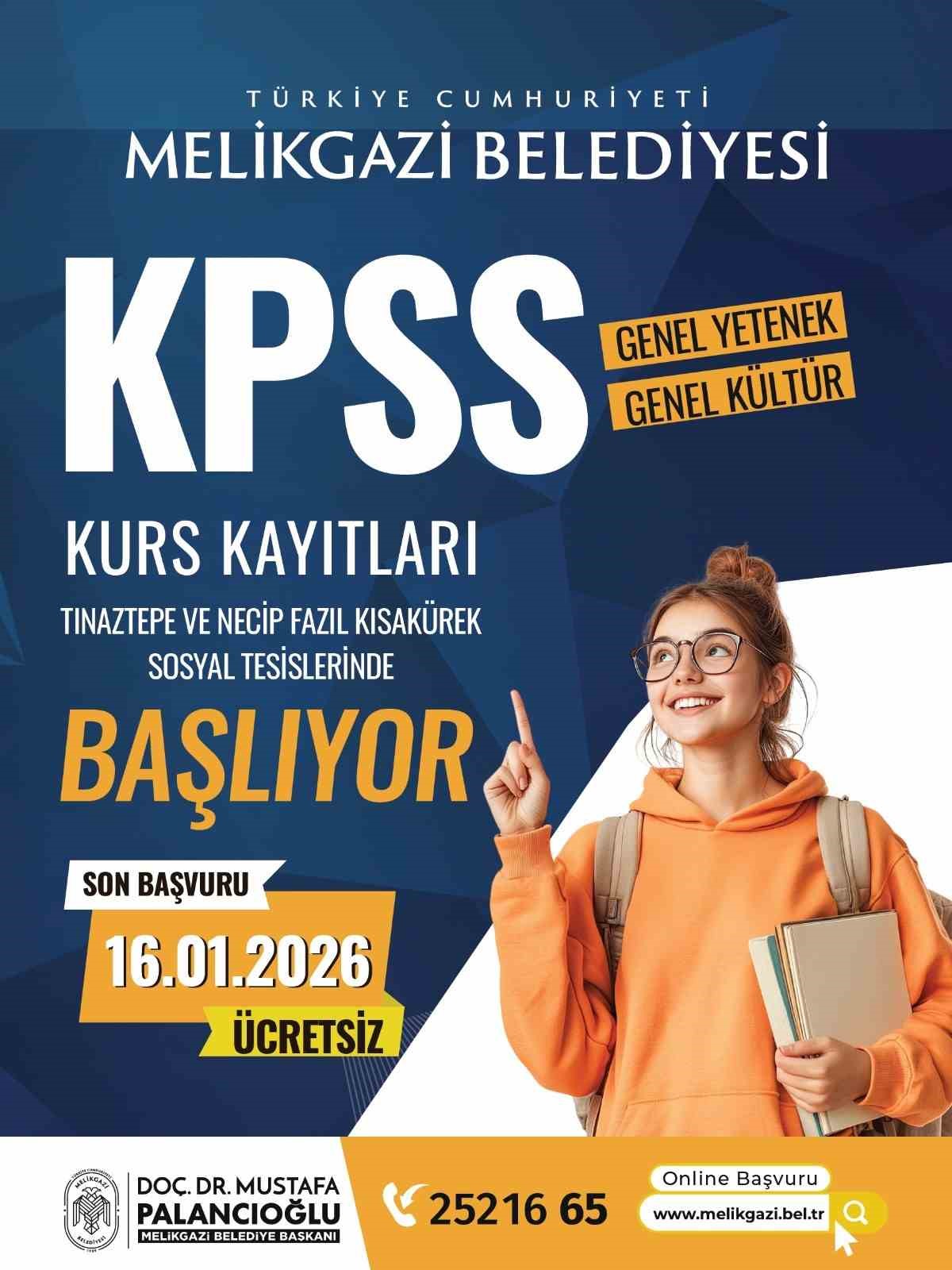KPSS’ye hazırlık kursu başlıyor
KPSS’ye hazırlık kursu başlıyor