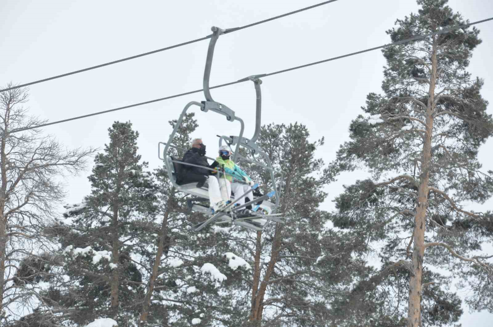 Kristal karın merkezi Sarıkamış’a kayakseverlerden yoğun ilgi
