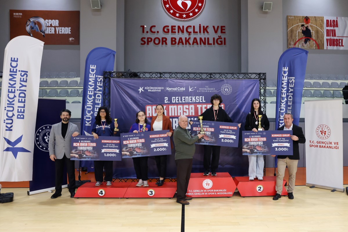 Küçükçekmece’de 2. Geleneksel Açık Masa Tenisi Turnuvası’nda 285 sporcu yarıştı
Küçükçekmece’de 2. Geleneksel Açık Masa Tenisi Turnuvası’nda 285 sporcu yarıştı