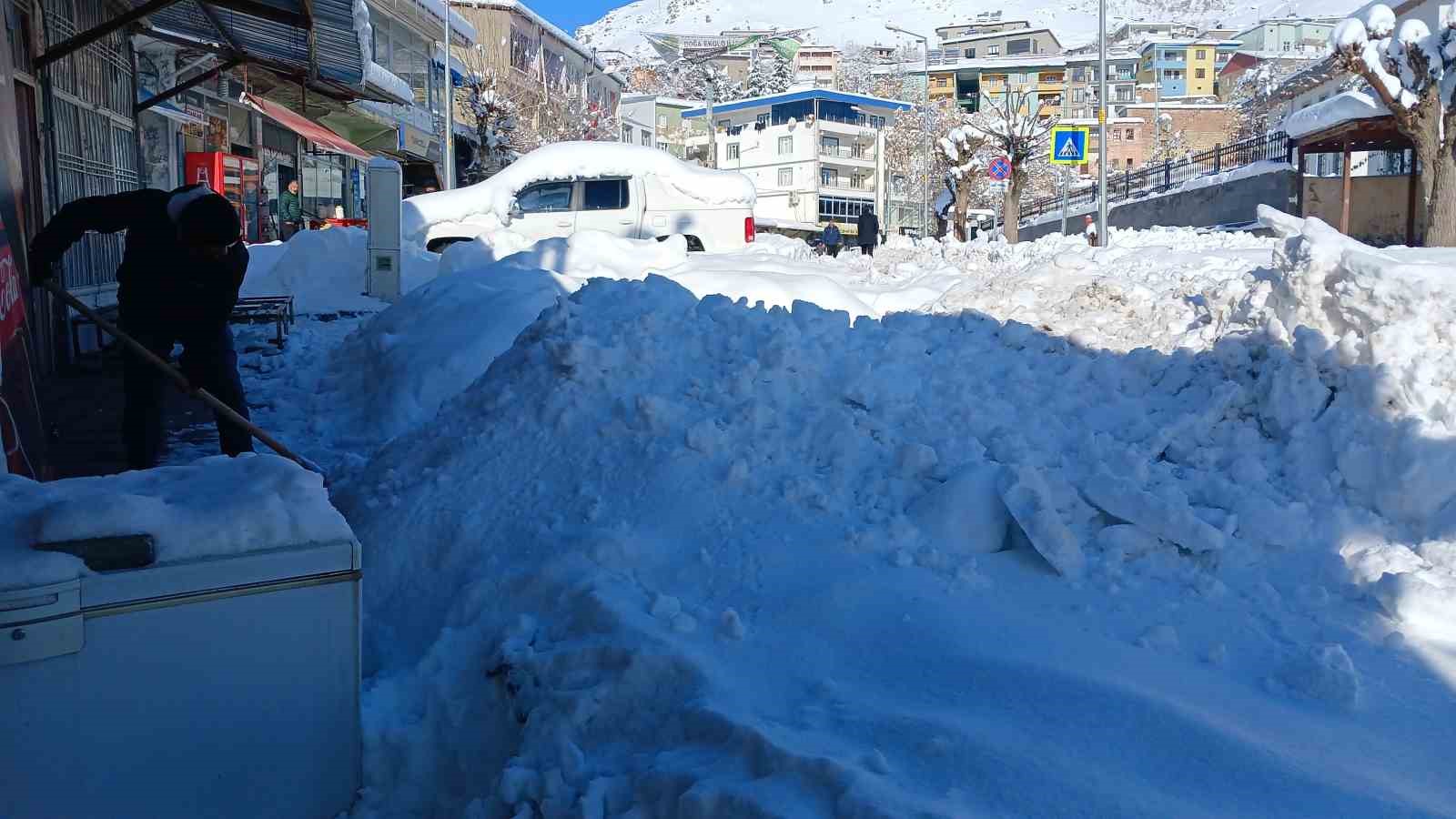Kulp’ta kar çekildi, dondurucu soğuk etkisini artırdı
