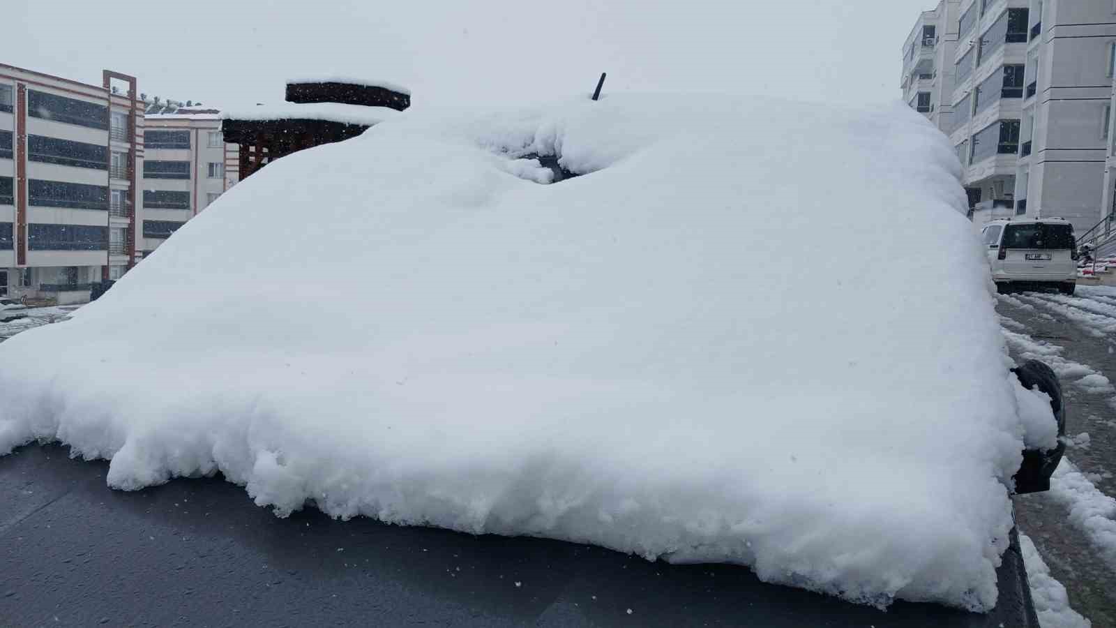 Kulp’ta kar yağışı etkili oldu, ilçe beyaza büründü
