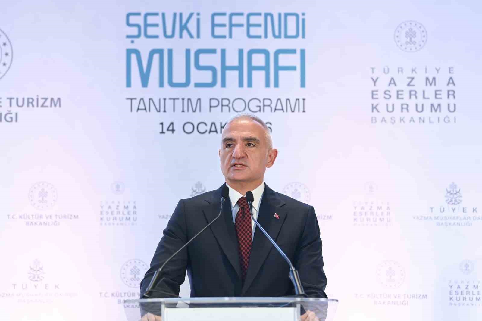 Kültür ve Turizm Bakanı Ersoy: "Özenle çalıştık, en gelişmiş baskı tekniklerini kullandık"
Kültür ve Turizm Bakanı Ersoy: "Özenle çalıştık, en gelişmiş baskı tekniklerini kullandık"