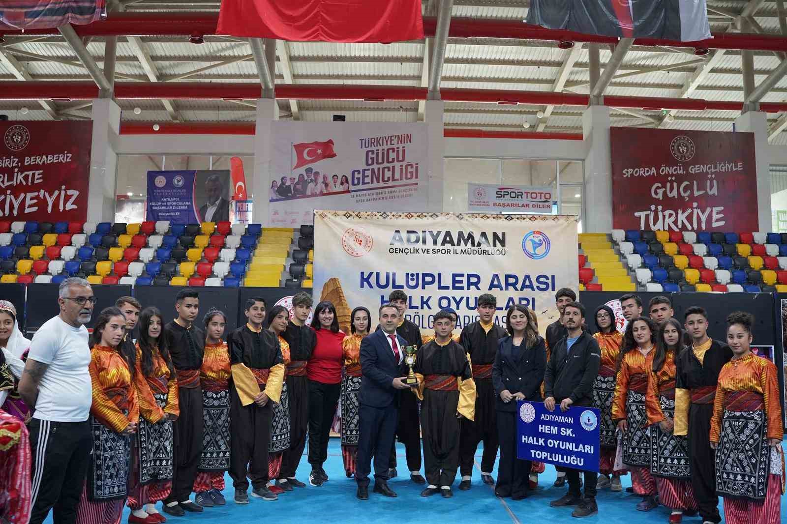 Kulüpler arası halk oyunları bölge yarışması Adıyaman’da coşkuyla tamamlandı
