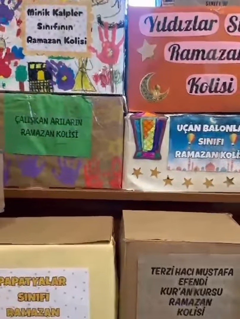 Kur’an kursu öğrencilerinden ihtiyaç sahiplerine ‘Ramazan’ desteği
