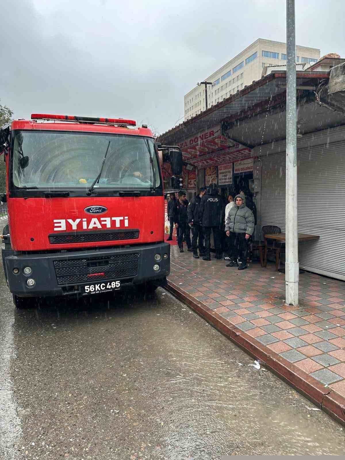 Kurtalan’da yemek işletmesinde yangın
