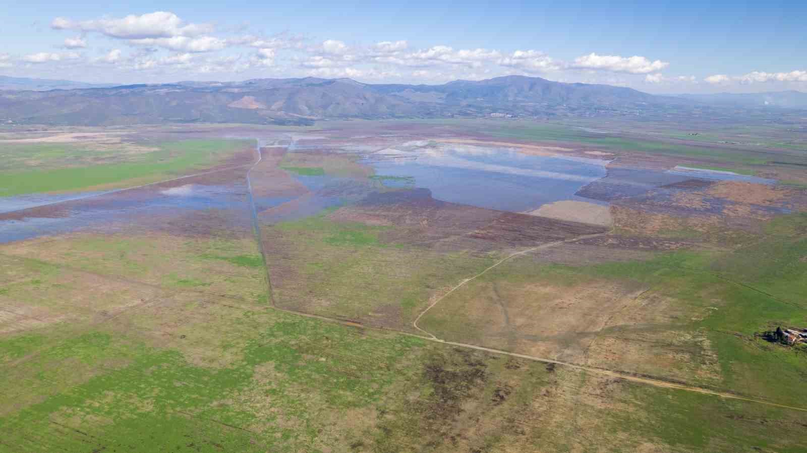 Kuruyan Marmara Gölünde umutlandıran görüntü
