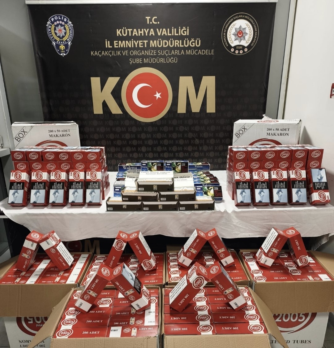 Kütahya İl Emniyet Müdürlüğünün iki haftalık bilançosu açıklandı
