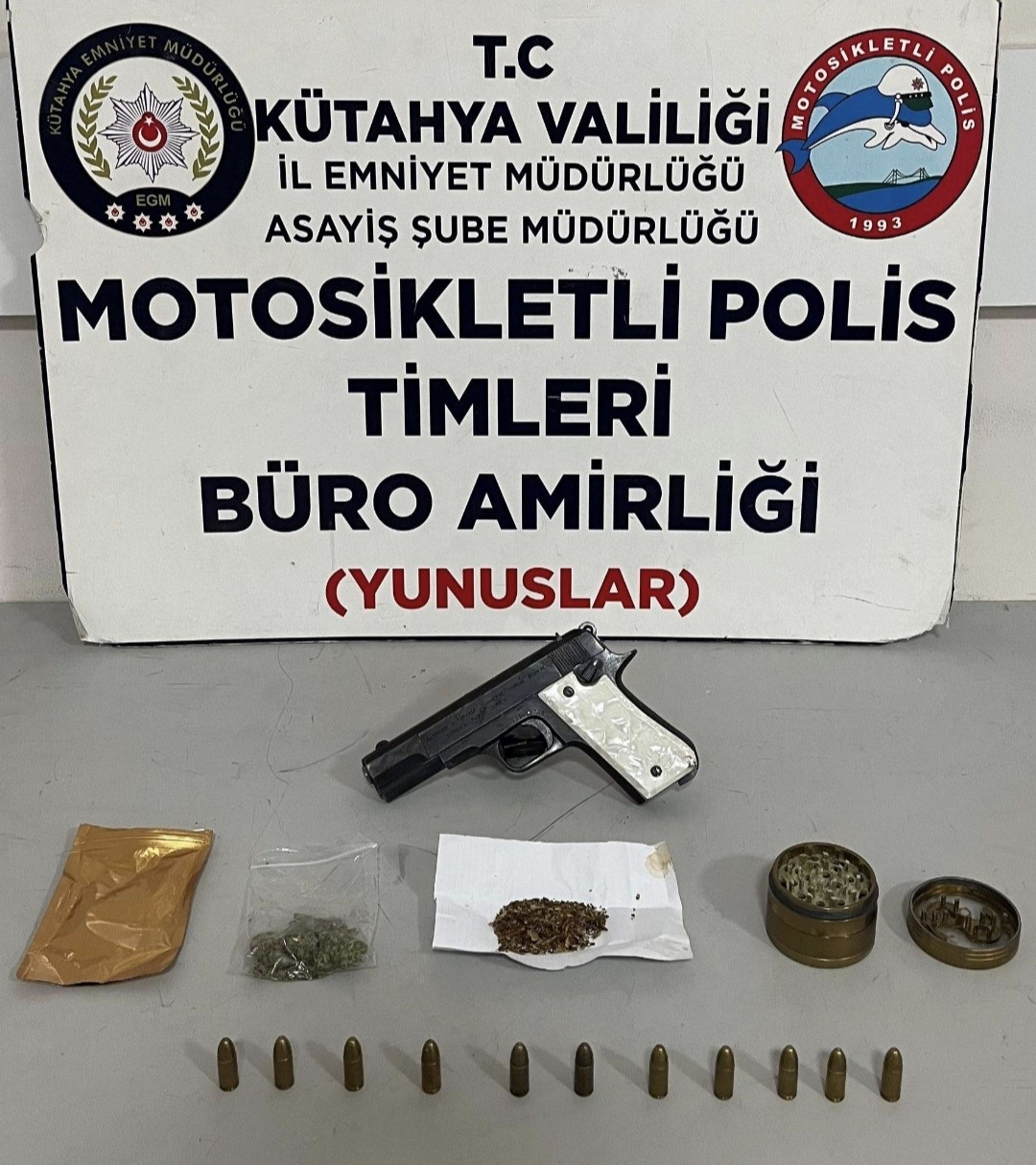 Kütahya İl Emniyet Müdürlüğünün iki haftalık bilançosu açıklandı
