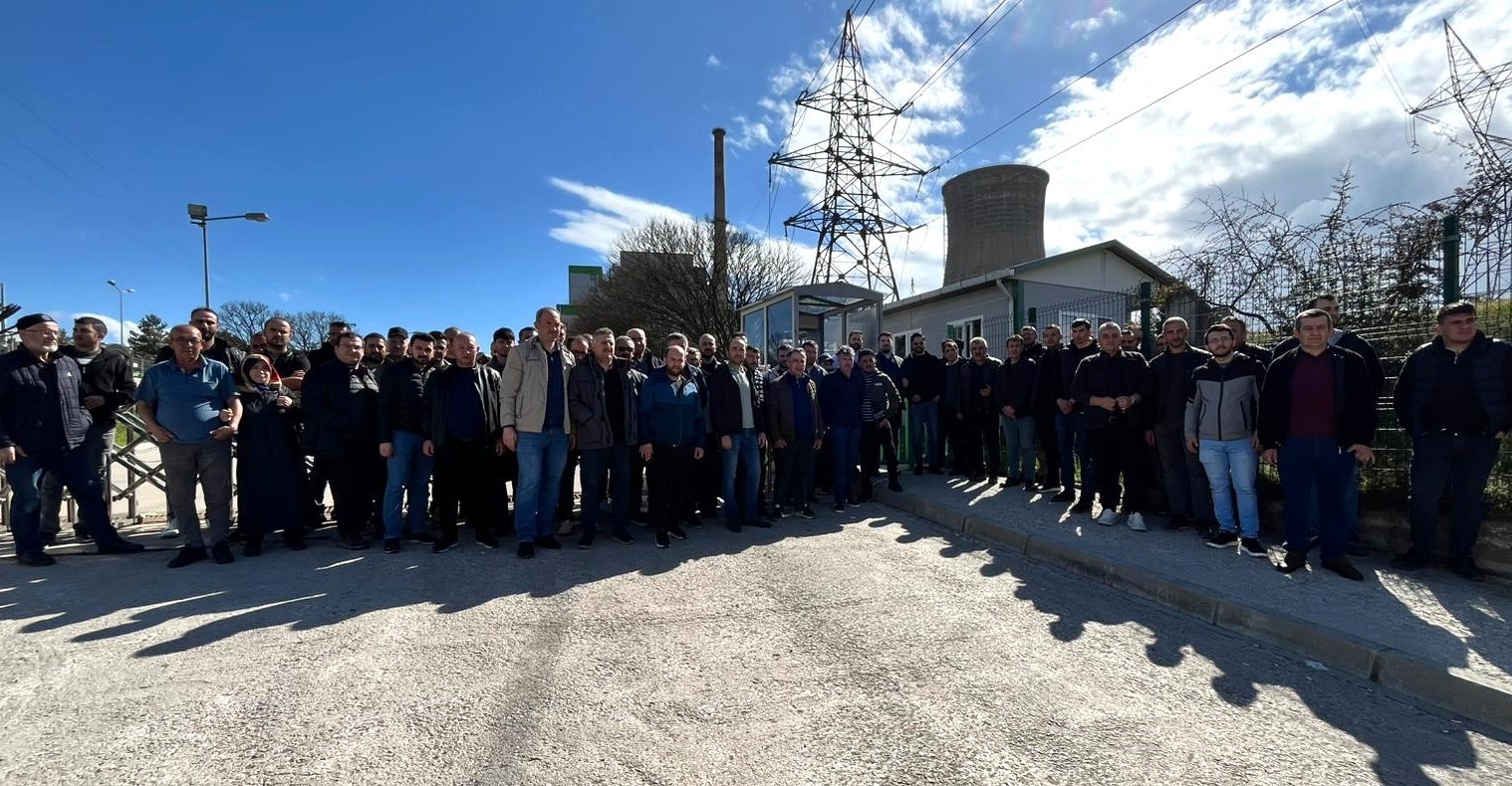 Kütahya Tunçbilek’te Termik Santral işçileri eylemde
