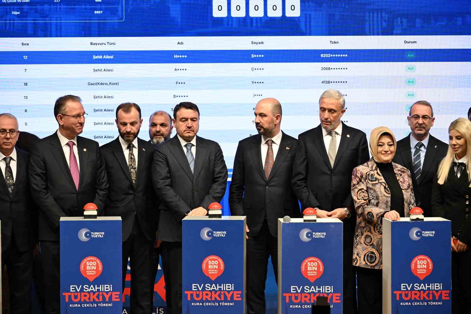 Kütahya’da 3 bin 592 konutun hak sahipleri kura ile belirlendi
