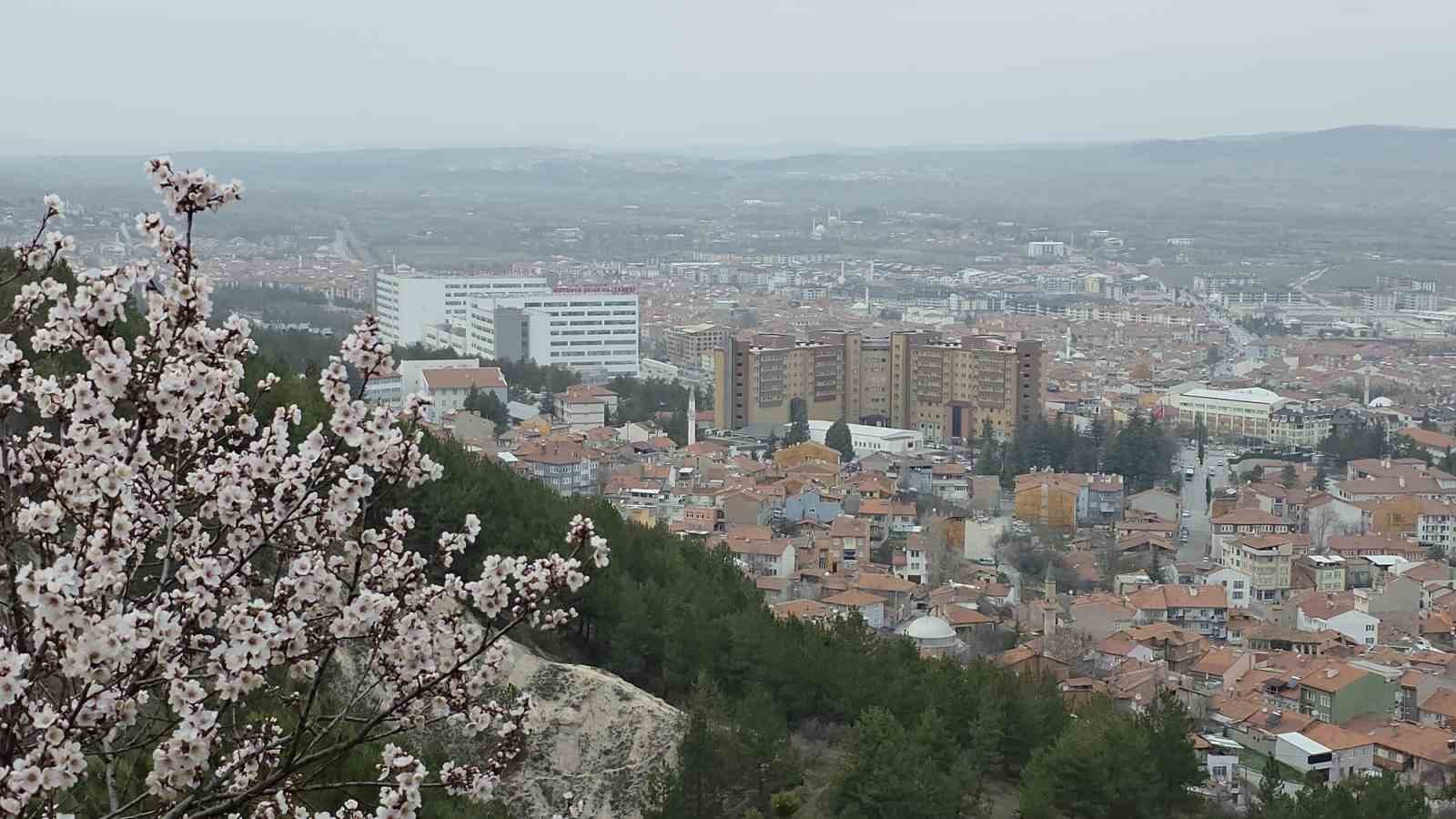 Kütahya’da badem ağaçları çiçek açtı
