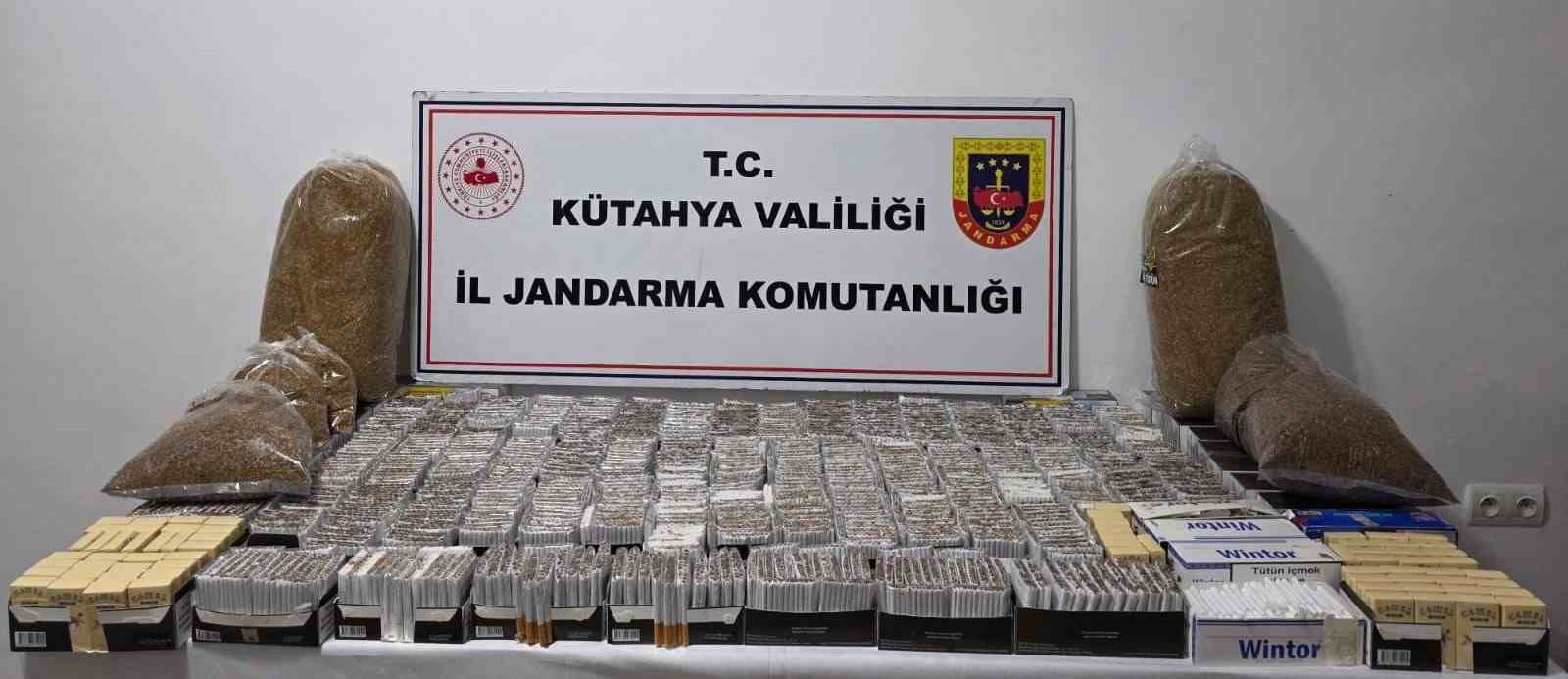 Kütahya’da jandarmadan kaçakçılık operasyonu
