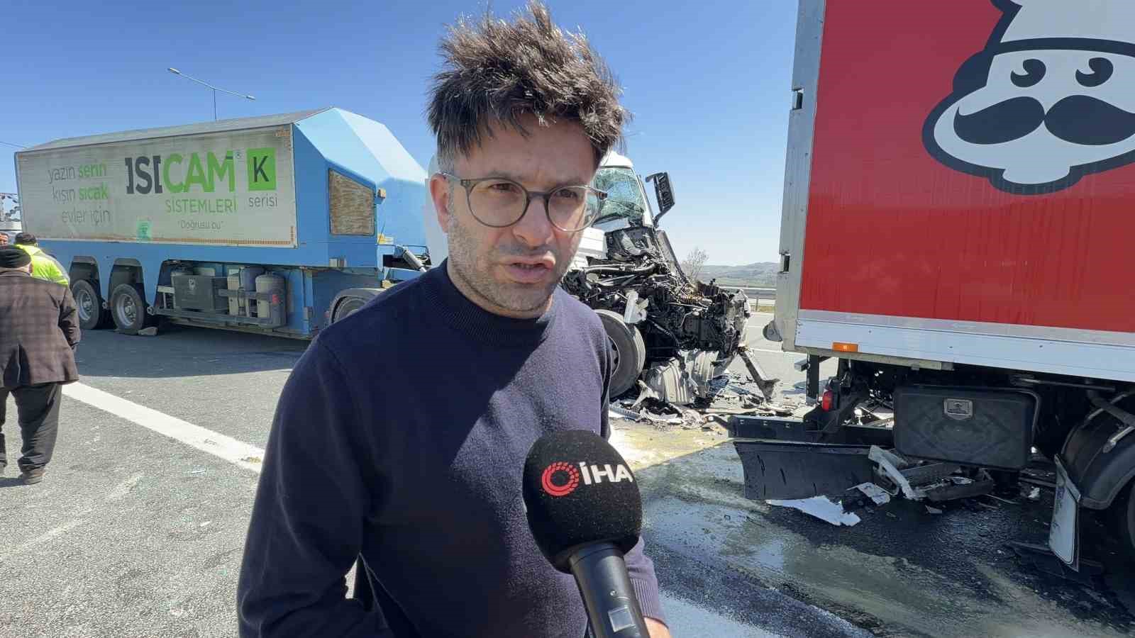 Kuzey Marmara Otoyolu’nda zincirleme kaza: 1 yaralı
