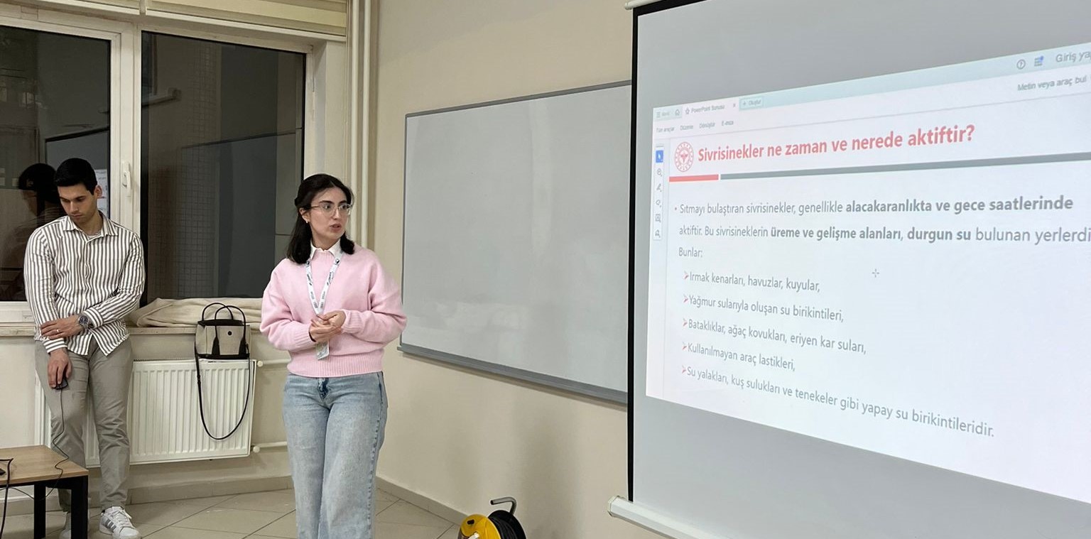 KYK yurdunda sıtma farkındalık eğitimi
