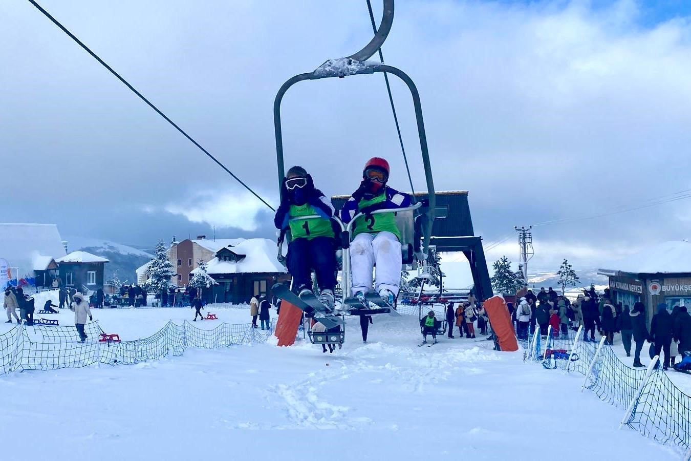 Ladik Akdağ Kayak Merkezi’ne yoğun ilgi
