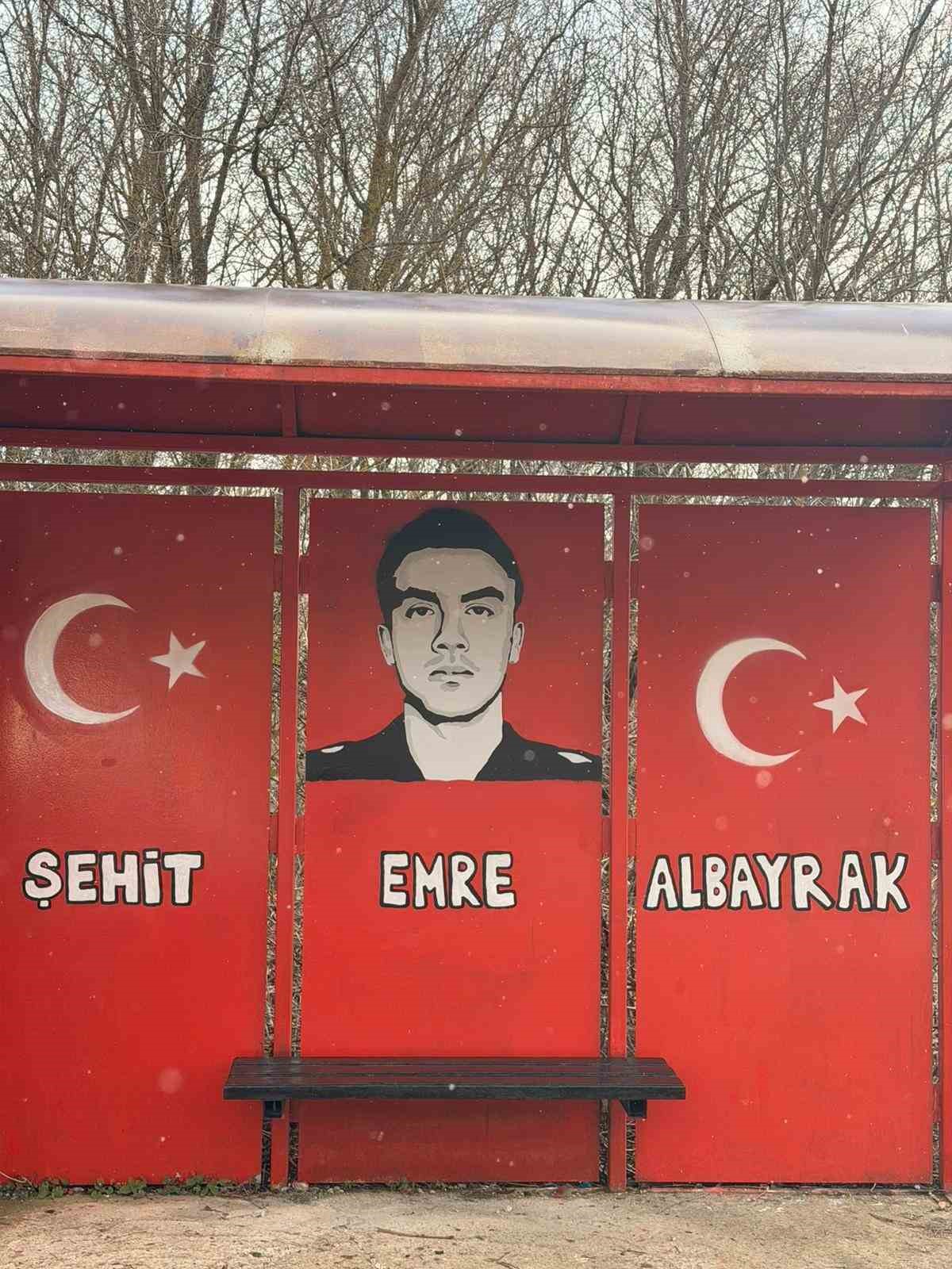 Ladik’te anlamlı çalışma: Şehidin ismi durağa kazındı
