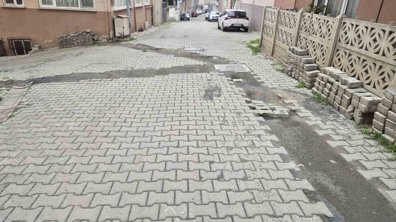 Leylak Sokak’ta yolların bakımsızlığına tepki
