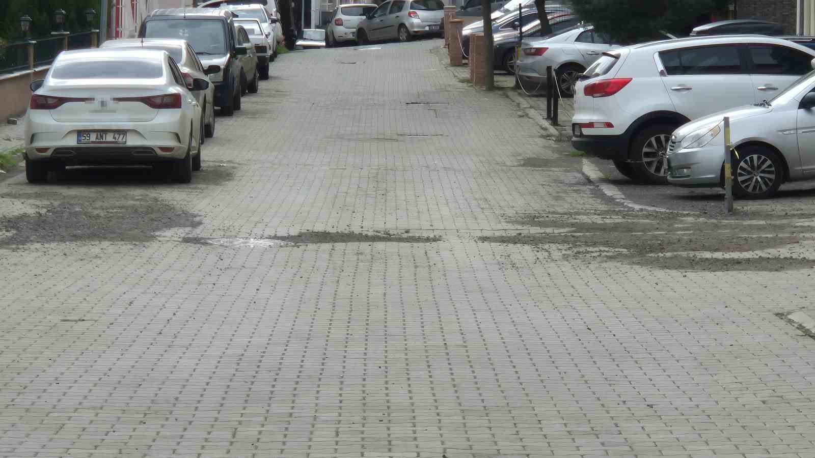 Leylak Sokak’ta yolların bakımsızlığına tepki
