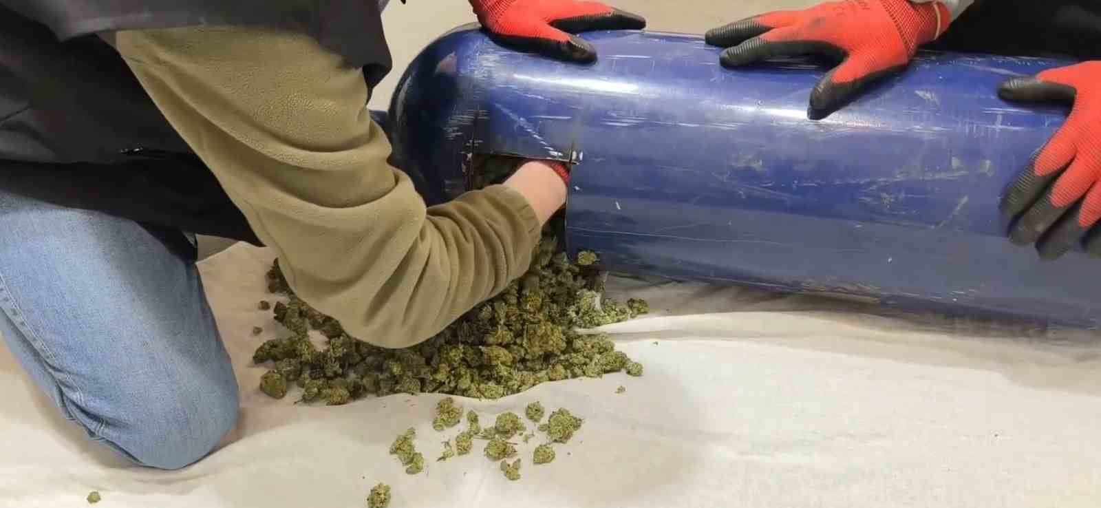 LPG tanklarından 35 kilo uyuşturucu çıktı
