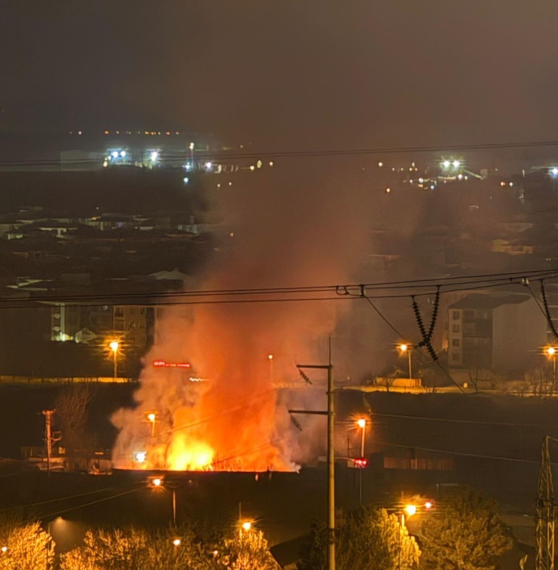 Lüleburgaz’da korkutan yangın
