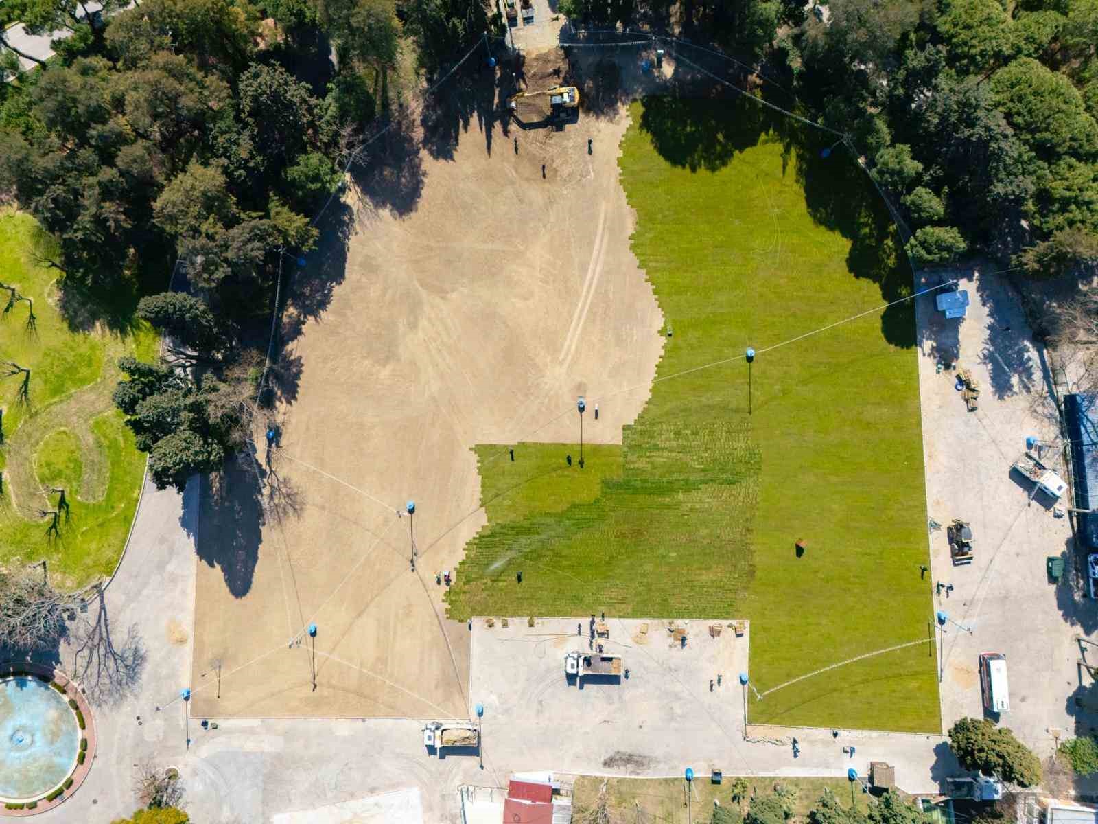 Lunapark alanına yeşille bütünleşen Zeytin Sahne geliyor
