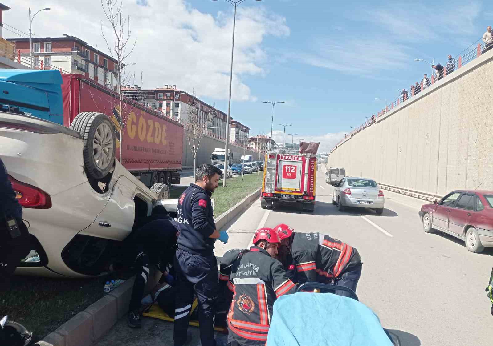 Malatya’da altgeçitte kaza: 2 yaralı
