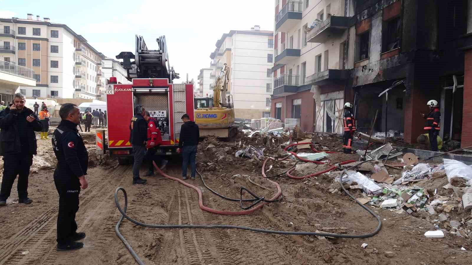 Malatya’da şantiyede korkutan yangın
