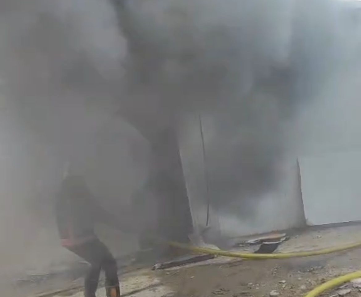 Malatya’da şantiyede korkutan yangın
