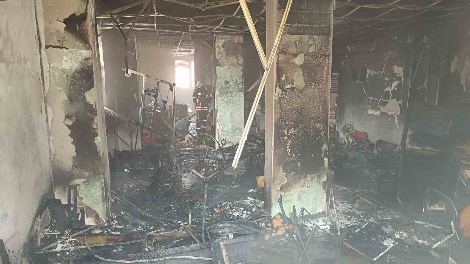 Malatya’da spor salonunda yangın
