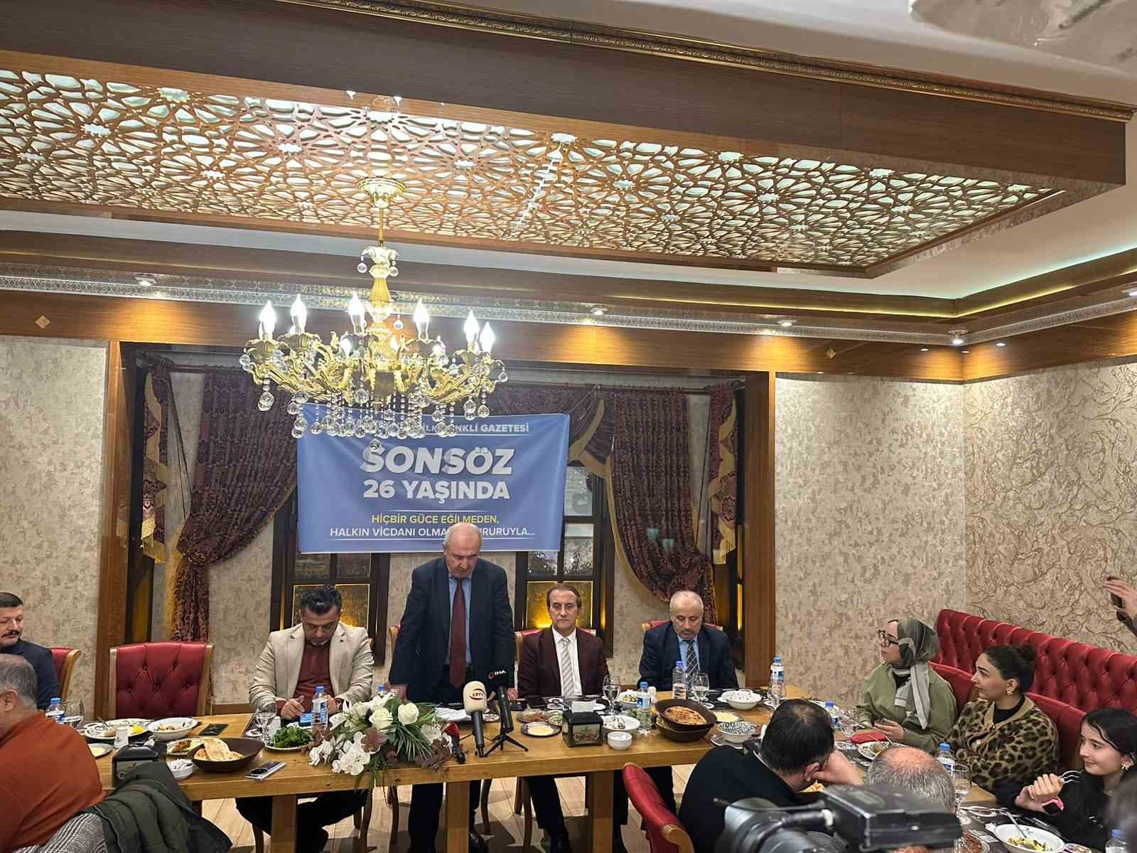 Malatya’nın ilk renkli gazetesi Sonsöz 26 yaşında
