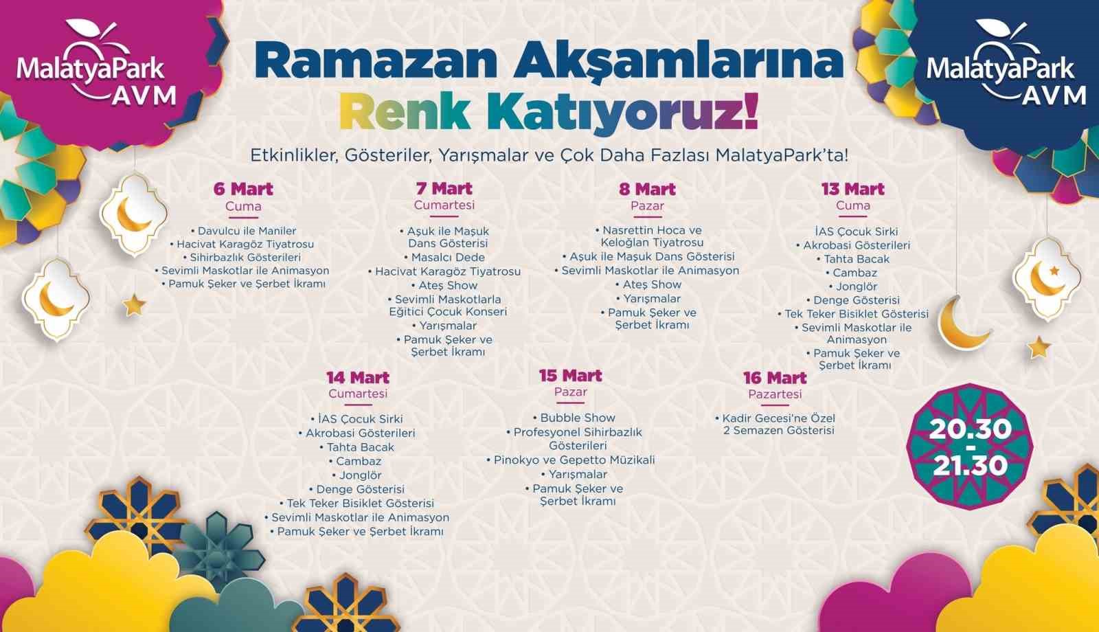 MalatyaPark AVM’de Ramazan coşkusu
