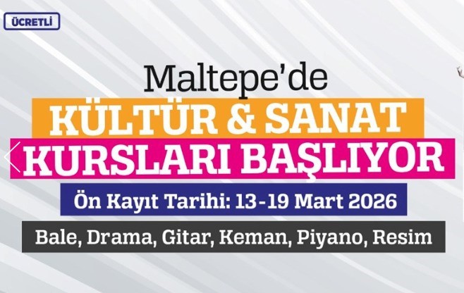 Maltepe Belediyesi kültür sanat kursları başlıyor
