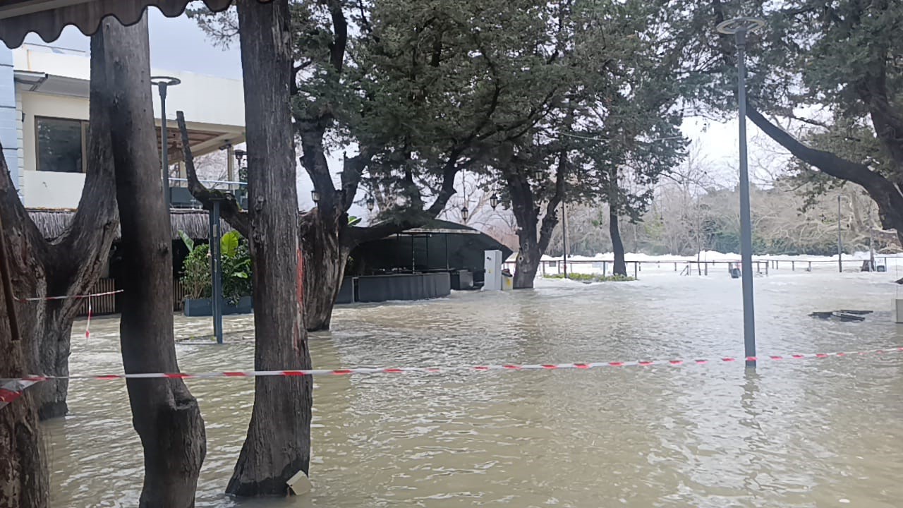 Manavgat Irmağı’nda su debisi yükseldi, işletmeleri su bastı
