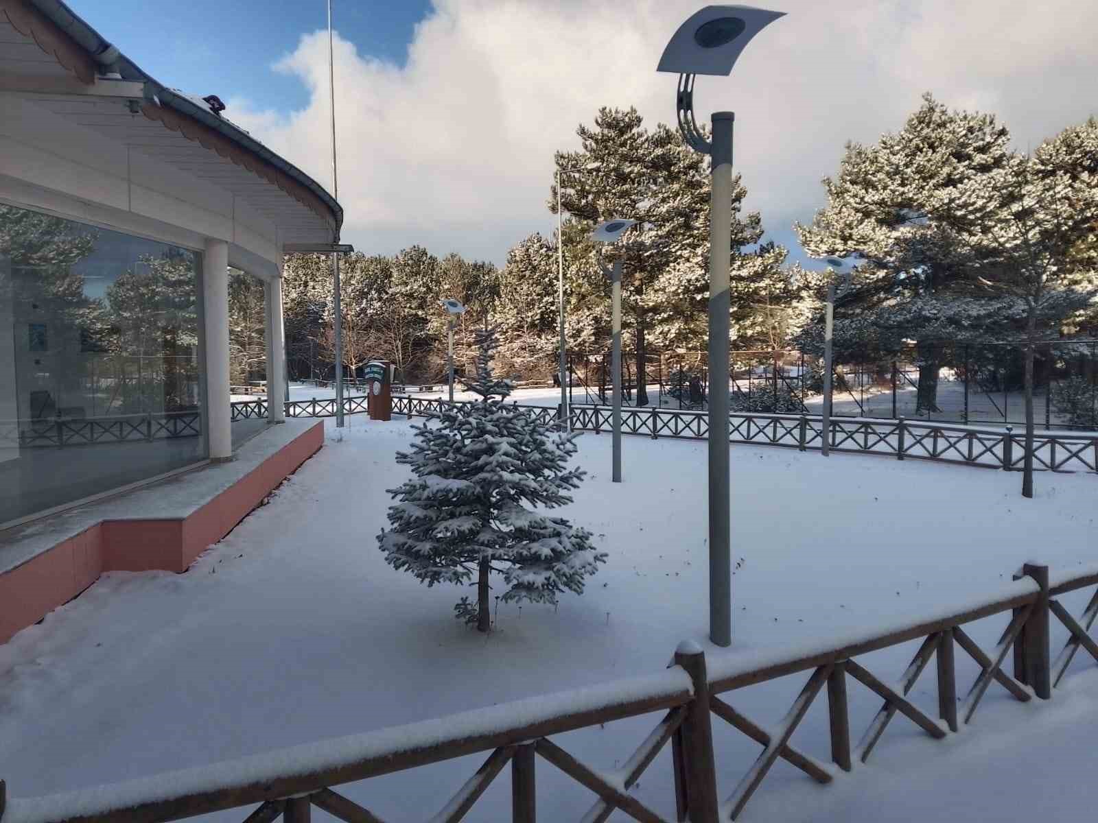 Manisa Spil Dağı Milli Parkı beyaza büründü
