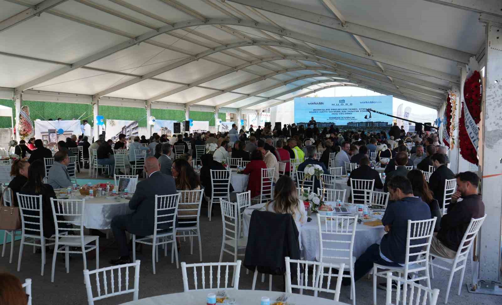 Manisa’da iş dünyasının yeni prestij merkezi Work&Life için ilk kazma vuruldu
