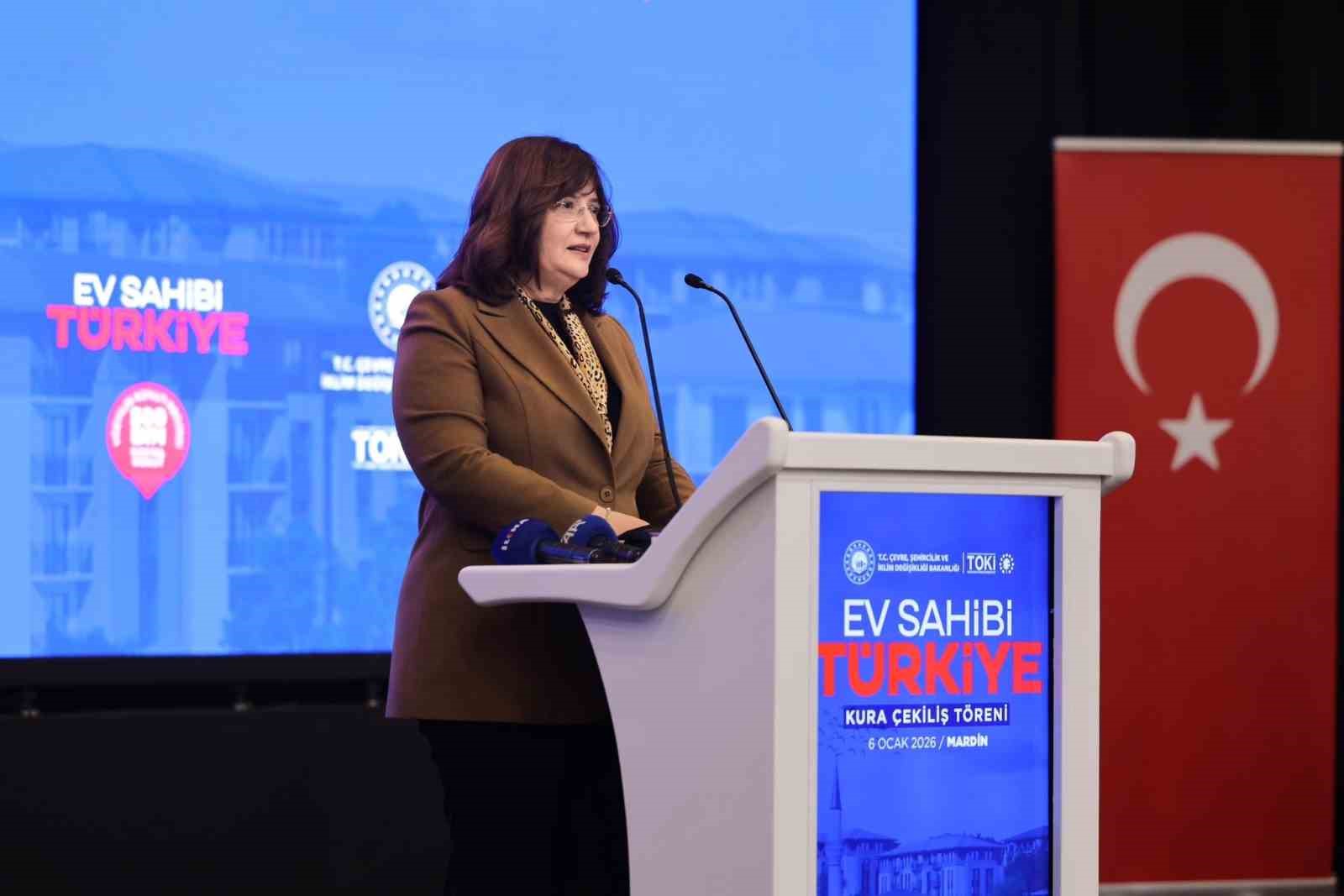 Mardin’de 5 bin 357 konutun hak sahipleri için kura çekimi yapıldı
