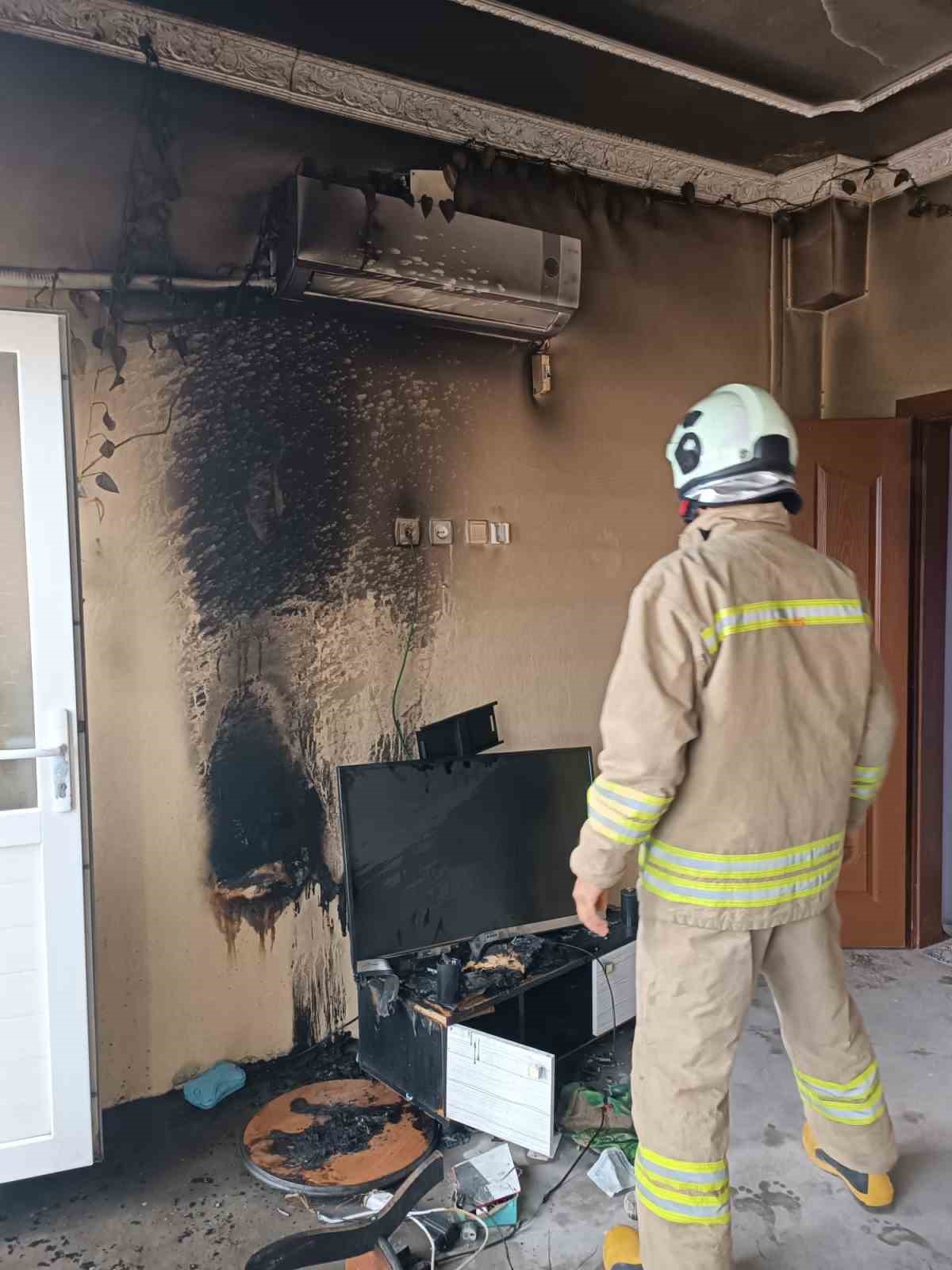 Mardin’de ev yangını
