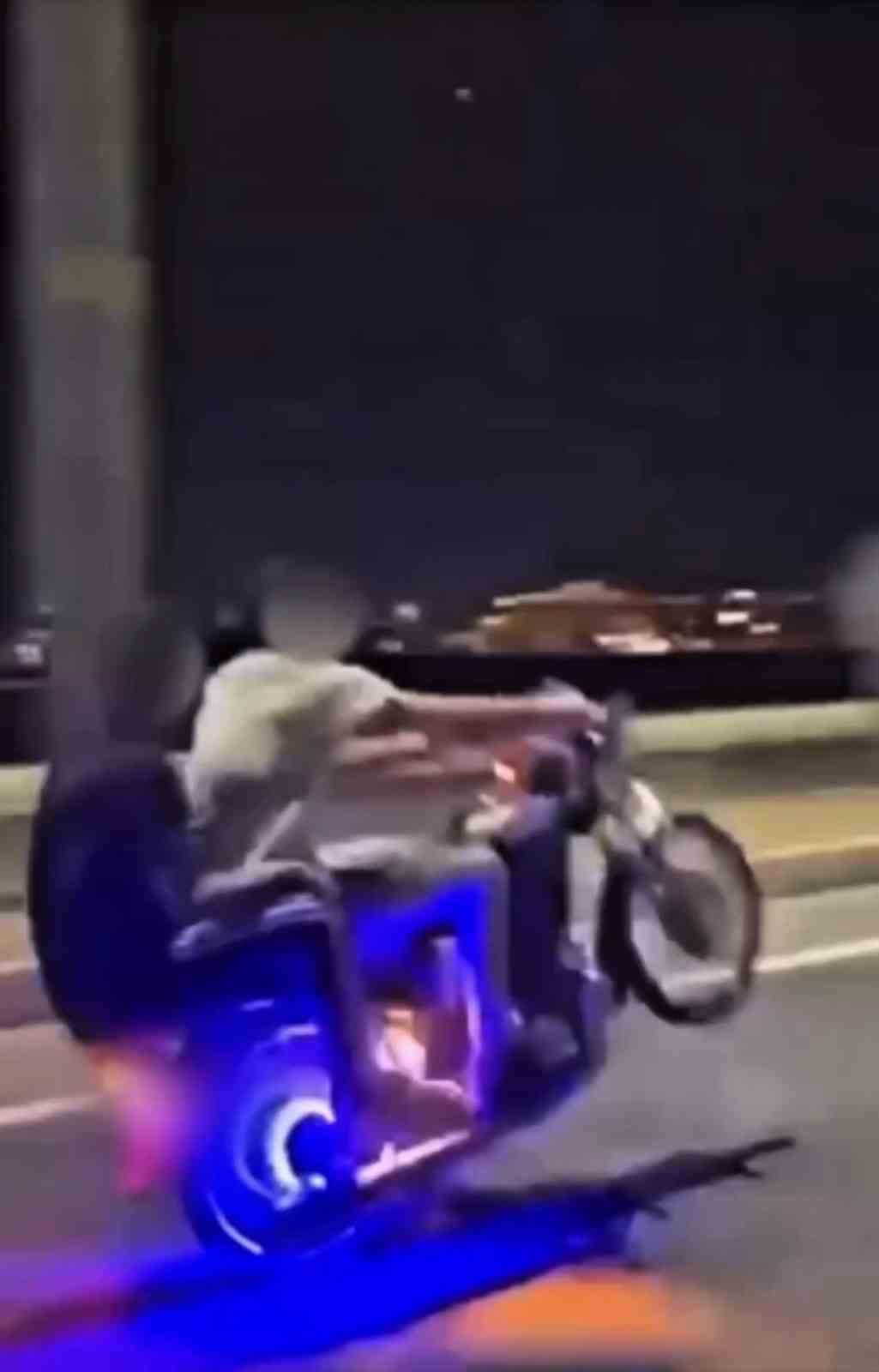 Mardin’de tek teker üzerinde giden motosiklet sürücüsü yakalandı
