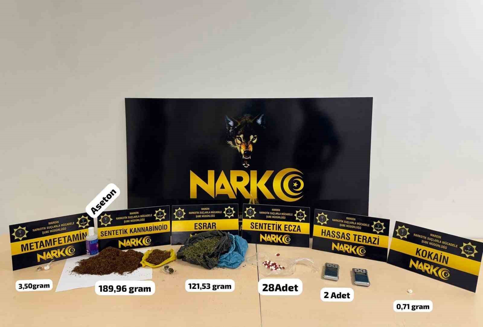 Mardin’de uyuşturucu operasyonunda 2 şüpheli yakalandı
