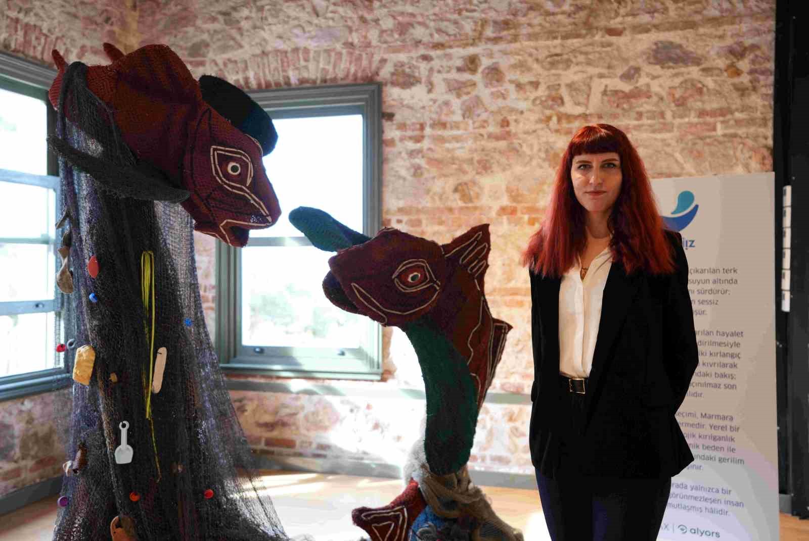 Marmara’nın derinliklerindeki "Hayalet Ağ" tehdidine sanat dokunuşu: Çıkarılan ağlar sanat eserine dönüştü
