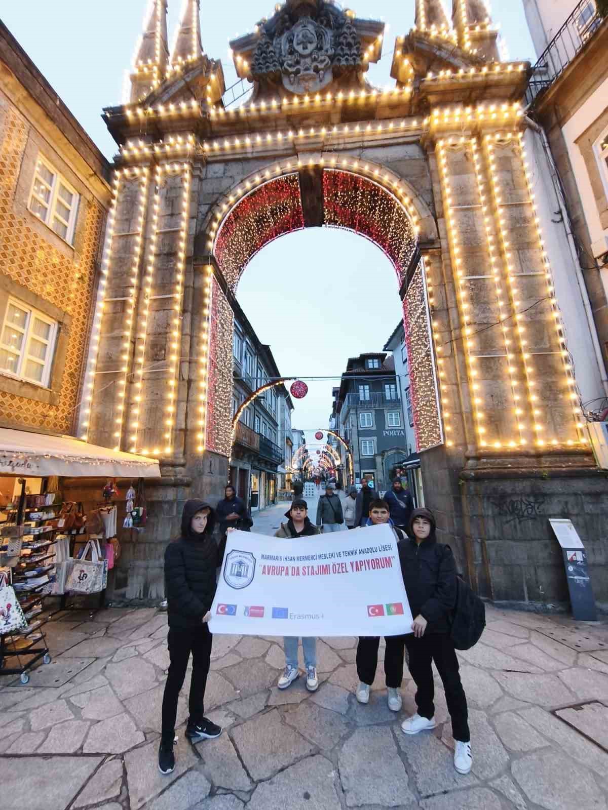 Marmarisli öğrenciler ‘Avrupa’da stajımı özel yapıyorum’ projesiyle Portekiz’de staj yaptı
