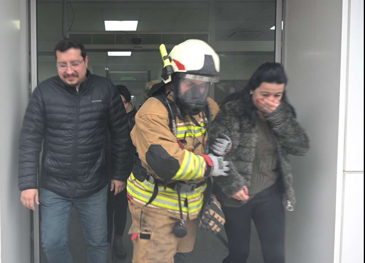 MASKİ’de yangın tatbikatı
