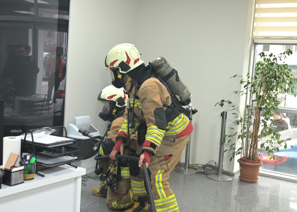 MASKİ’de yangın tatbikatı
