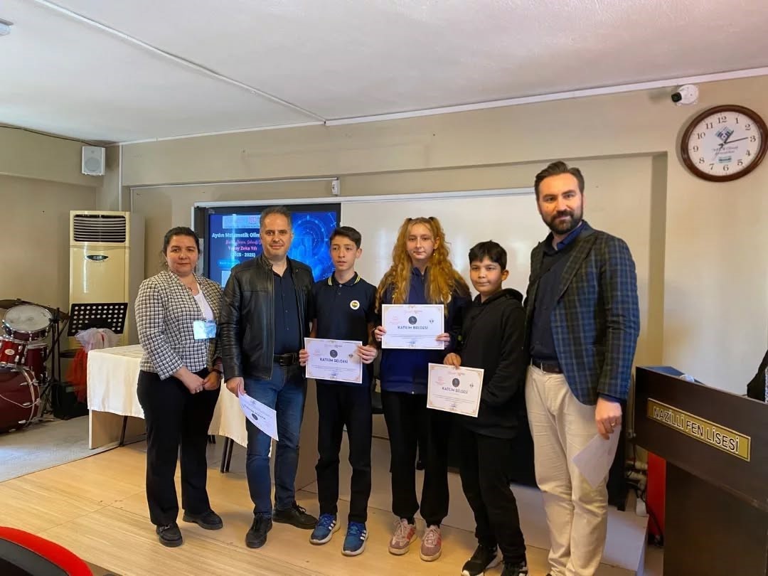 Matematik Olimpiyatları’nda dereceye girenler ödüllendirildi
