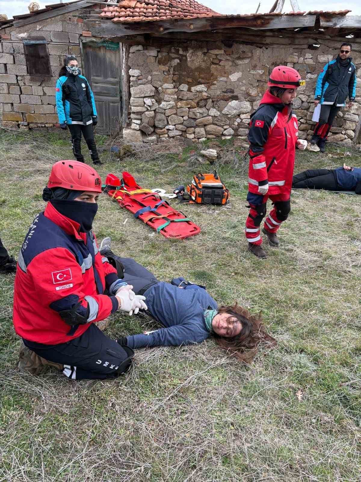 Medikal kurtarma eğitim tatbikatı gerçekleştirildi
