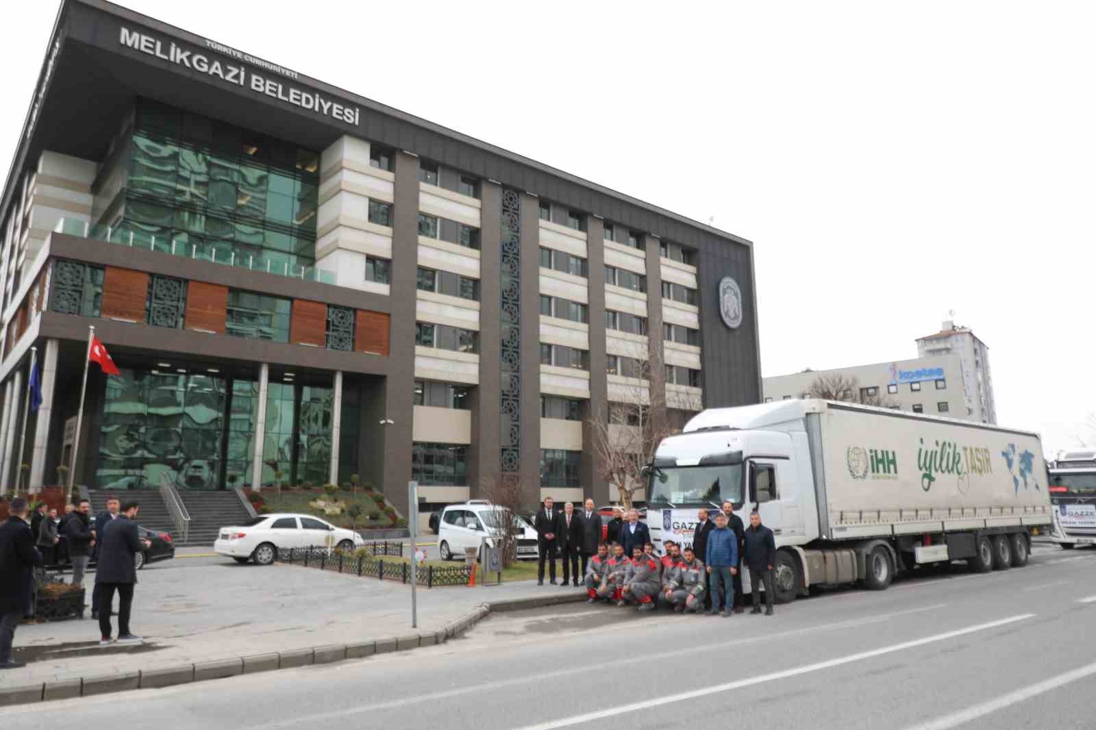 Melikgazi’nin yardım eli yine Gazze’ye uzandı
