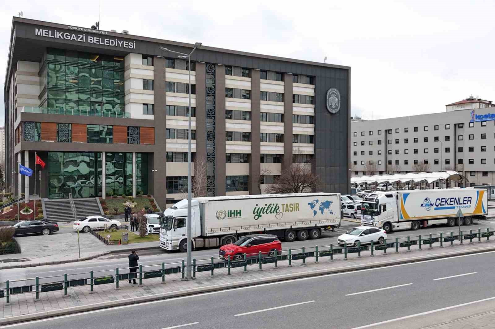 Melikgazi’nin yardım eli yine Gazze’ye uzandı
